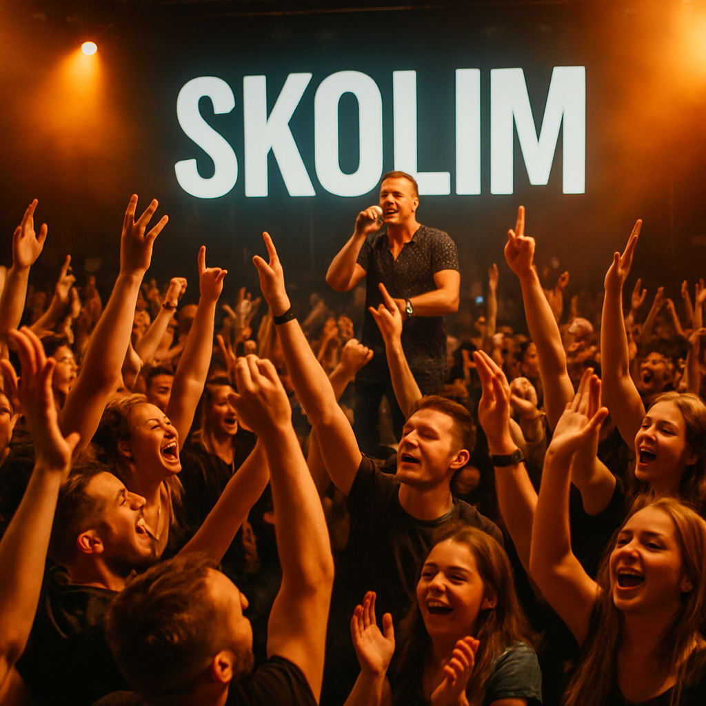 Fans enjoying Skolim's concert