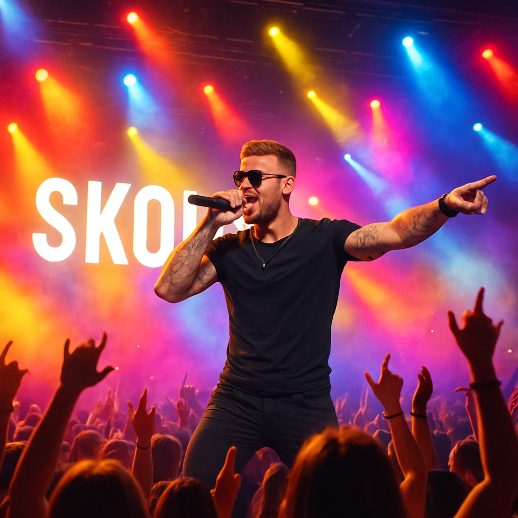 Skolim performing live